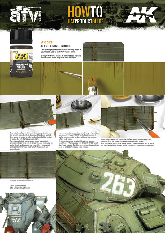 Suciedad escurrida / Streaking grime