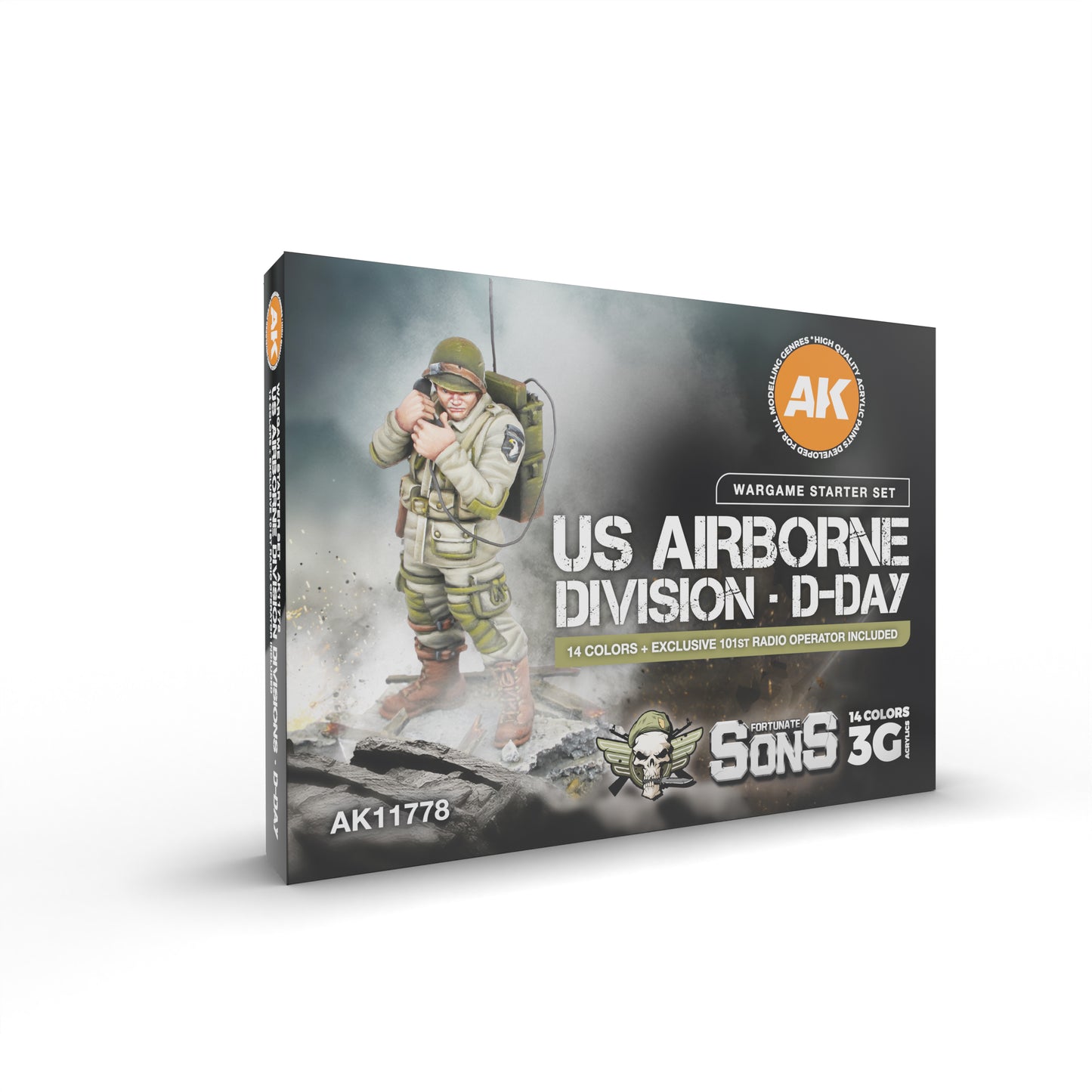 US Airborne Division D-Day - Wargame starter set 14 colors + exclusive figure