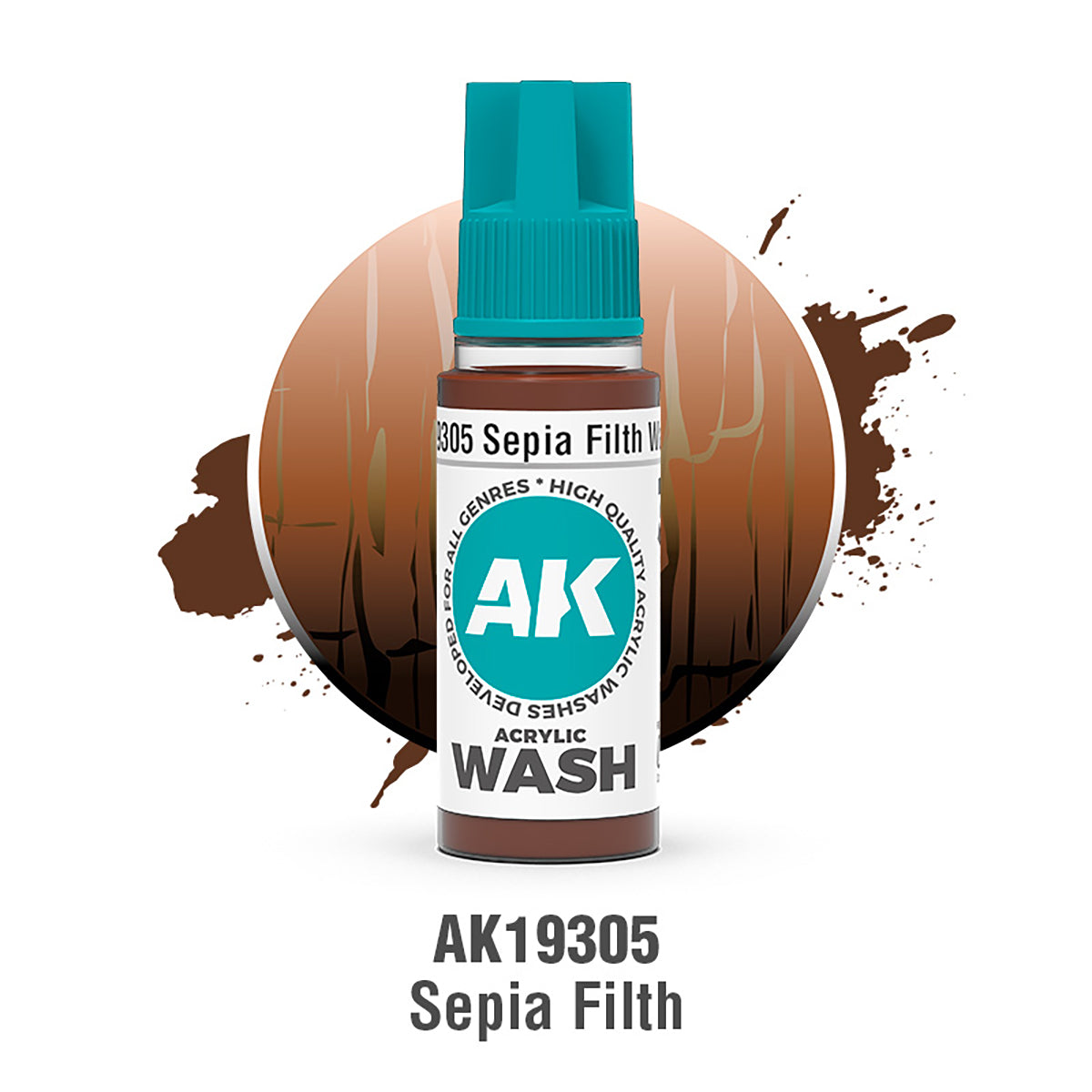 Sepia Filth Wash 18Ml - Acrylic Washes
