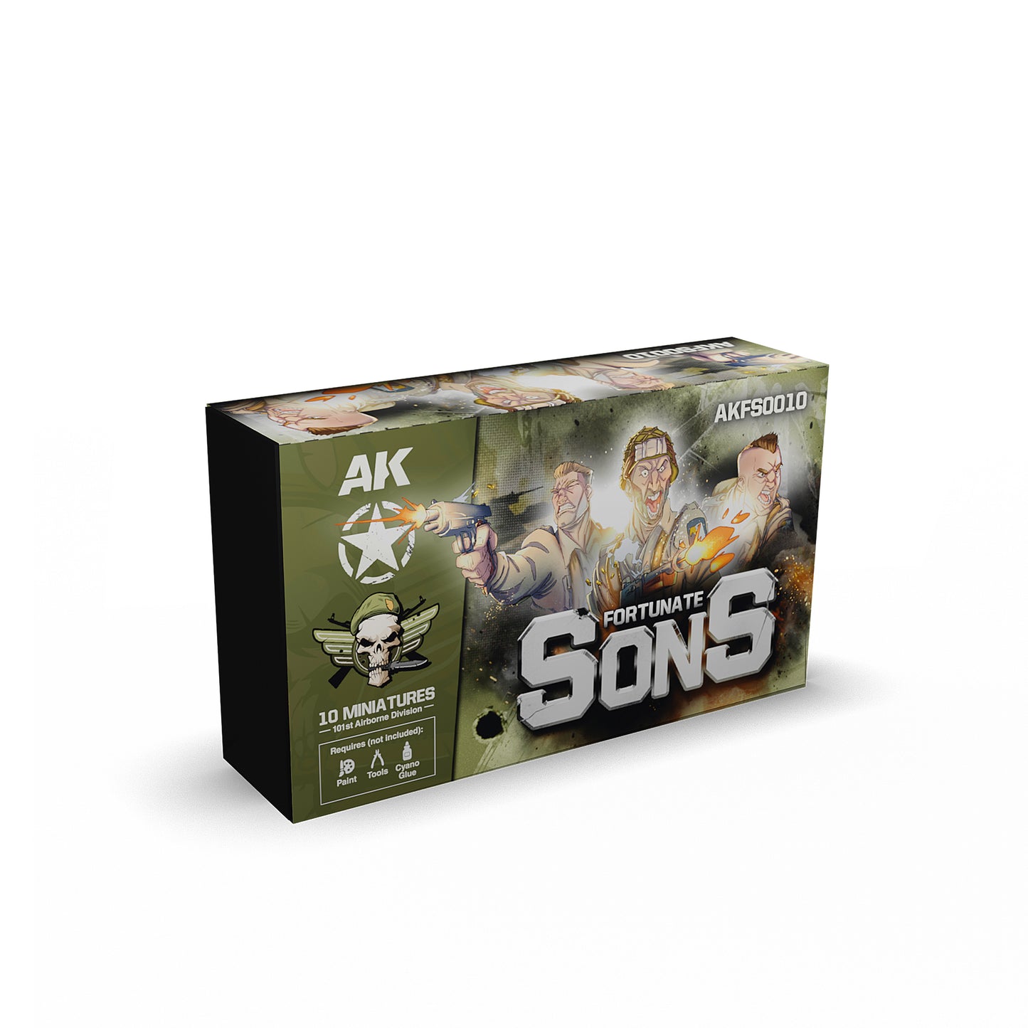 Set de miniaturas Fortunate Sons - 101st Airborne Division (10 miniatures)