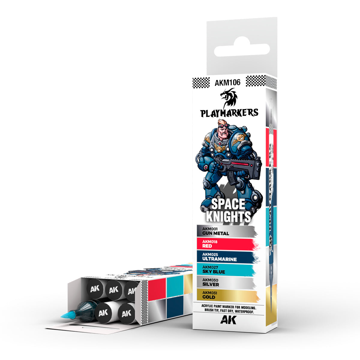 Playmarkers Set - Space Knight (6 Ref.)