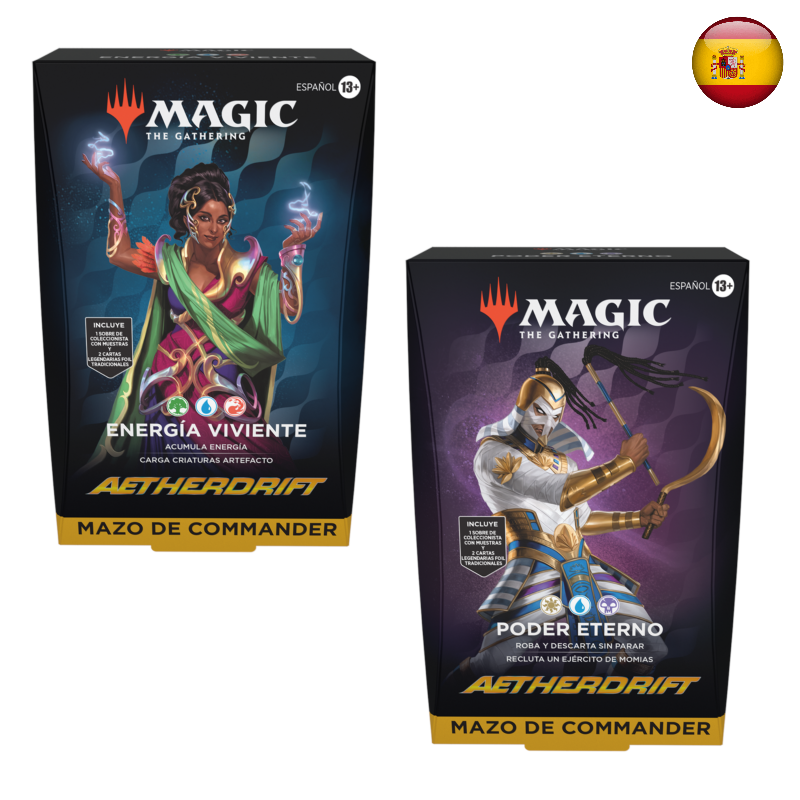 Aetherdrift - Set completo de mazos de commander (Español)