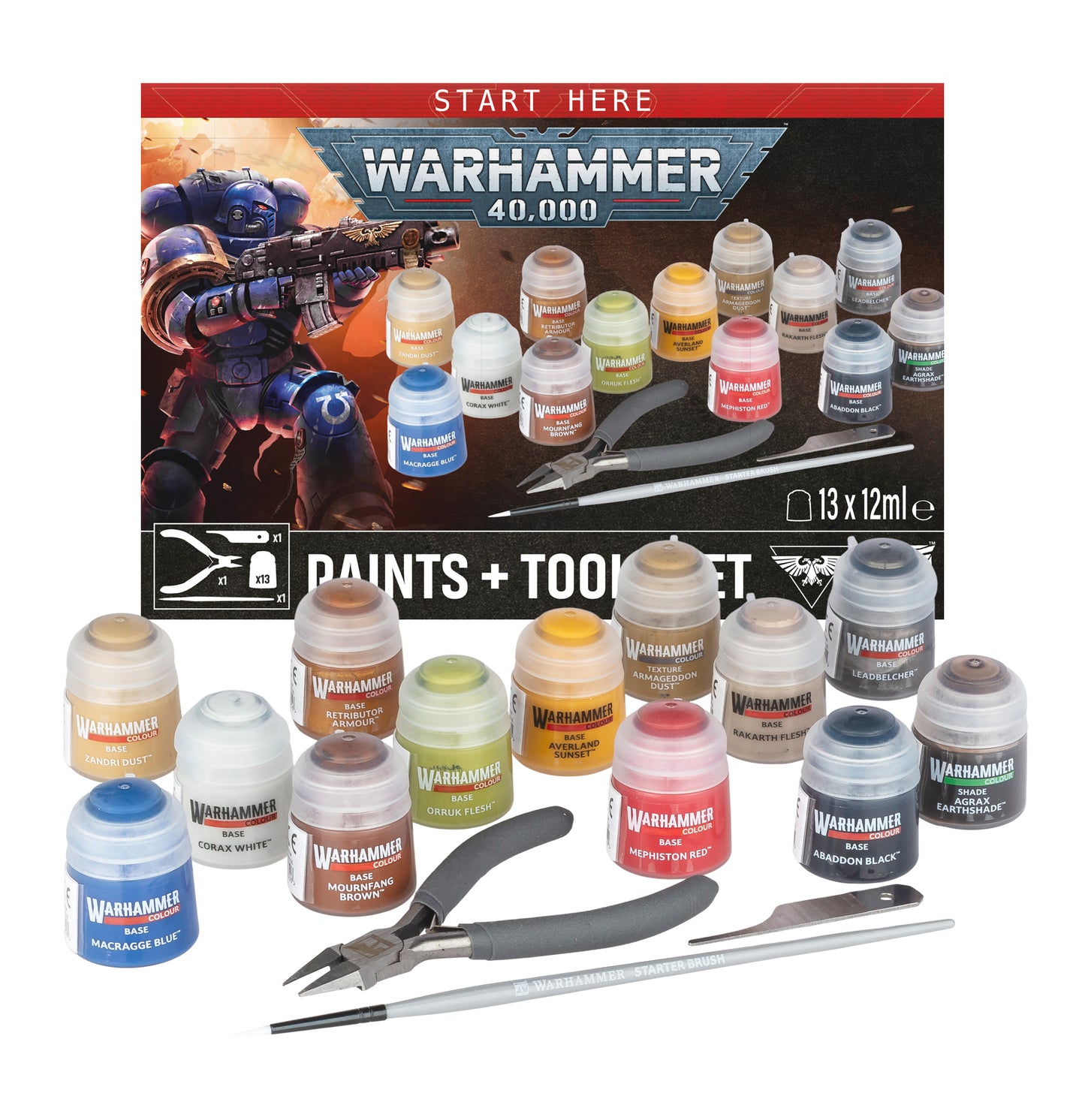 Warhammer 40,000: Set de Pinturas y Herramientas