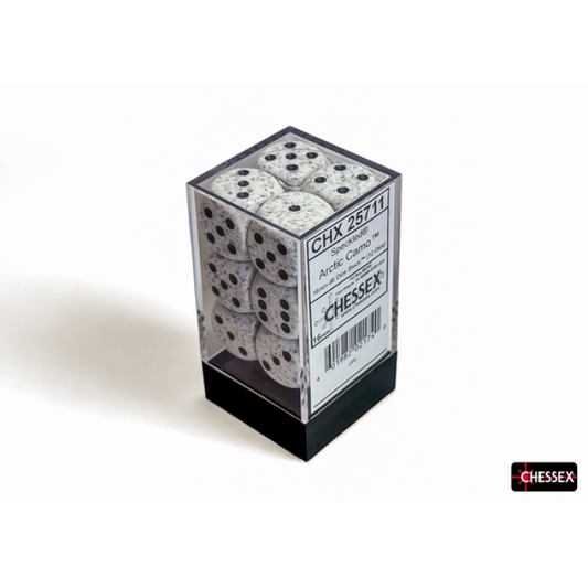 Chessex - 16mm d6 Dice Block (12 dados) - Speckled Arctic Camo