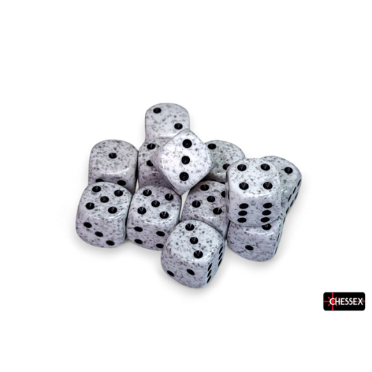 Chessex - 16mm d6 Dice Block (12 dados) - Speckled Arctic Camo