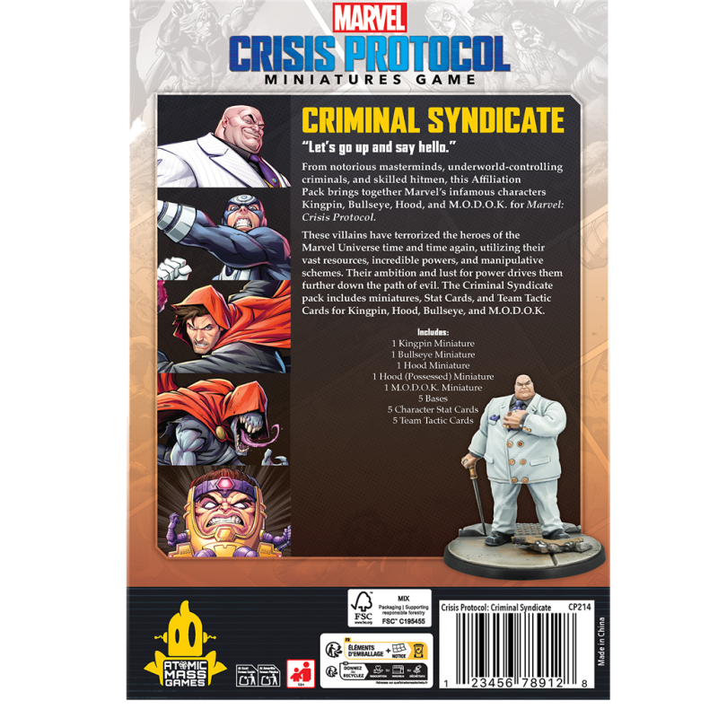 Crisis Protocol - Criminal Syndicate Affiliation Pack
