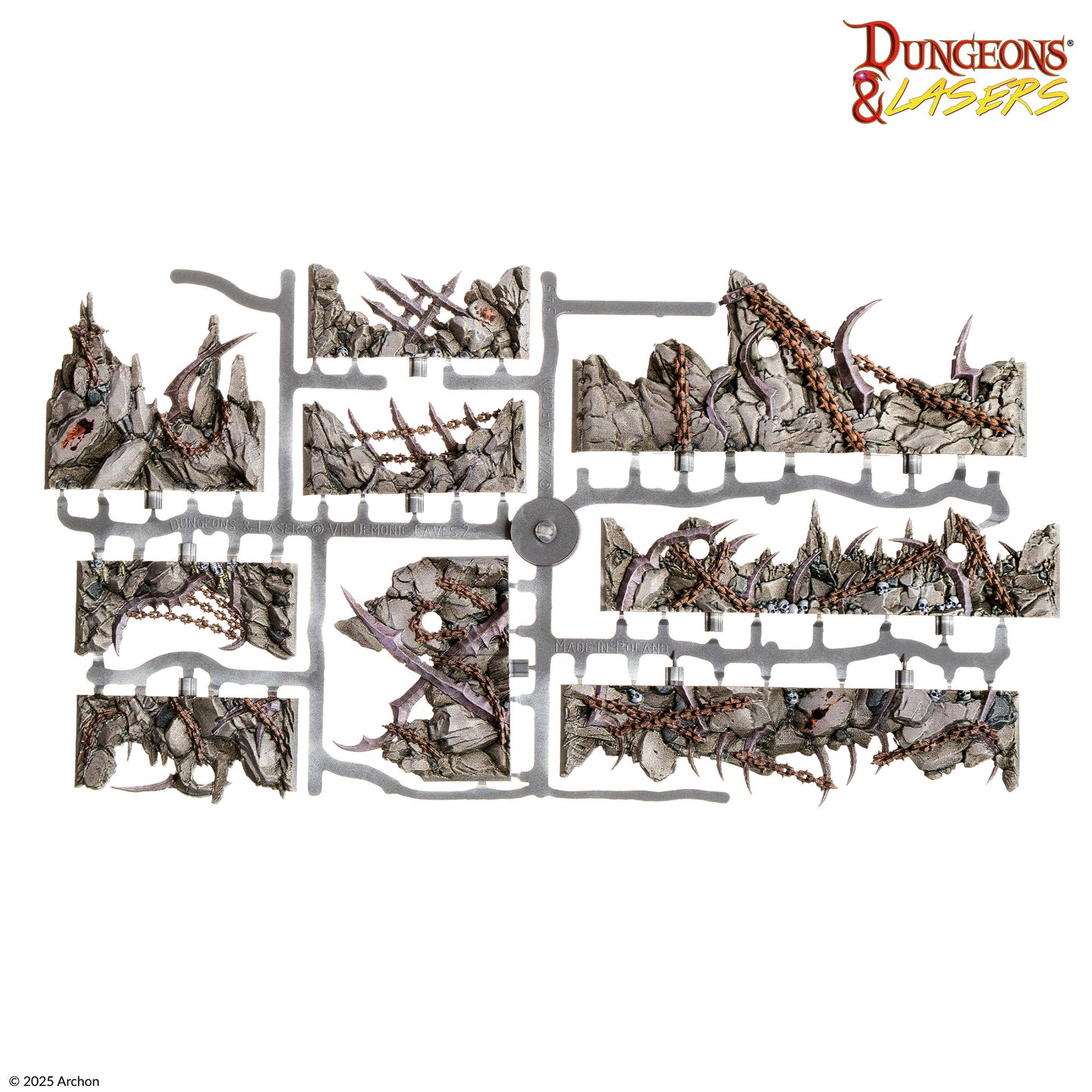 Dungeons & Lasers: Demonic Caves Pre-Painted