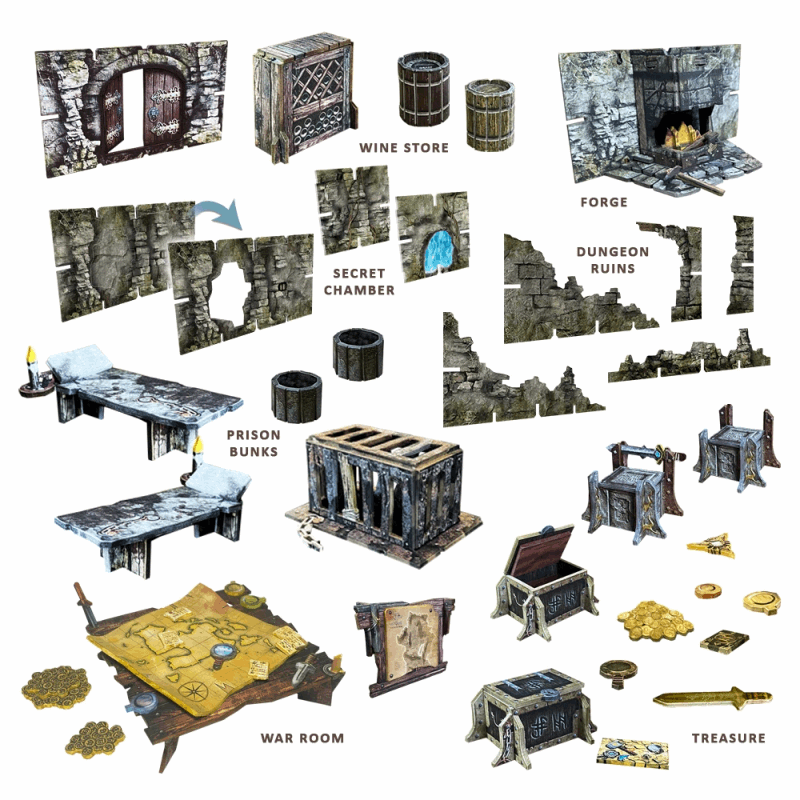 Maladum: Dungeons of Enveron - Fantasy Dungeon Terrain (Kickstarter Edition)