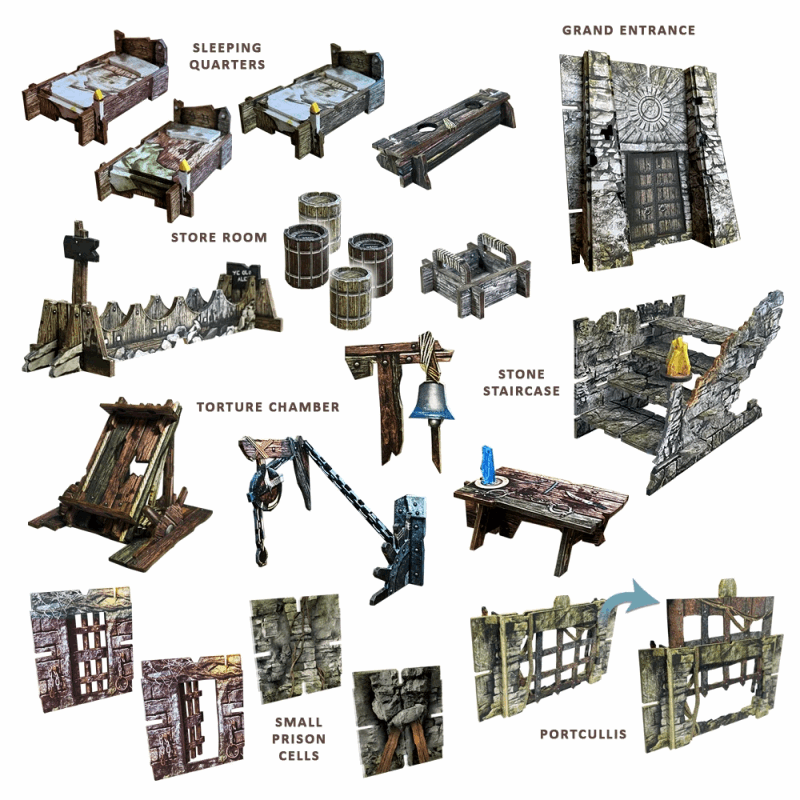 Maladum: Dungeons of Enveron - Fantasy Dungeon Terrain (Kickstarter Edition)