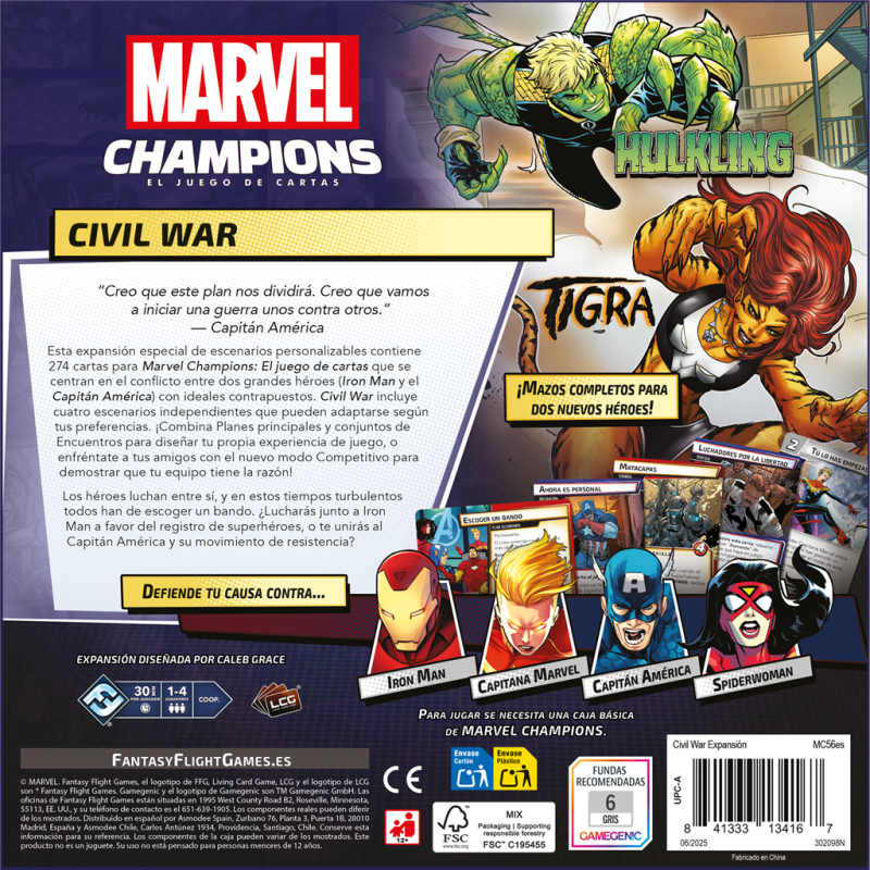 Marvel Champions: Civil War - Pack de Escenario
