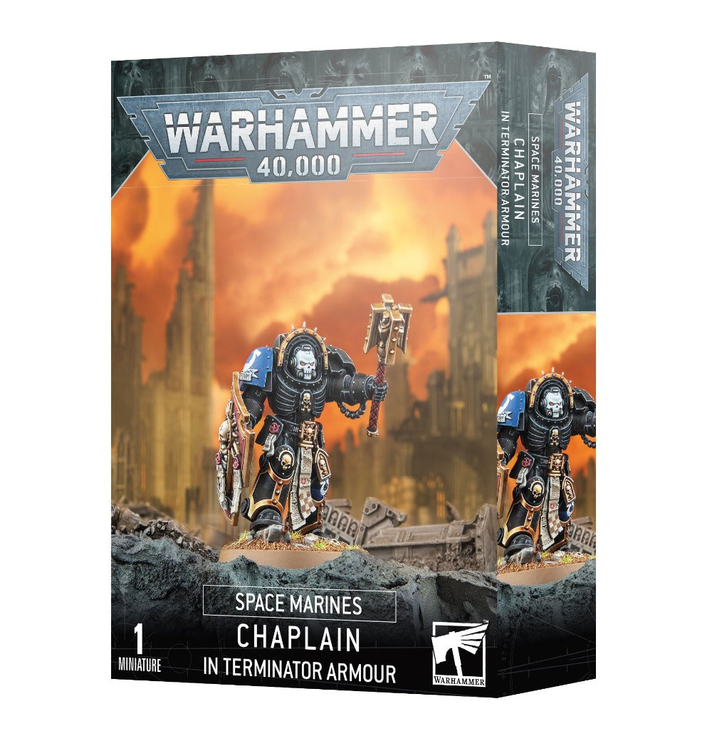 Space Marines: Capellán con armadura de exterminador