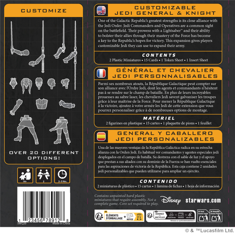 Customizable Jedi General & Knight