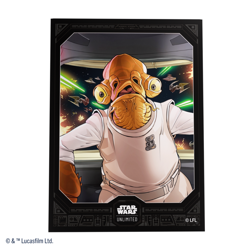 Gamegenic - Star Wars Unlimited - Art Sleeves Admiral Ackbar