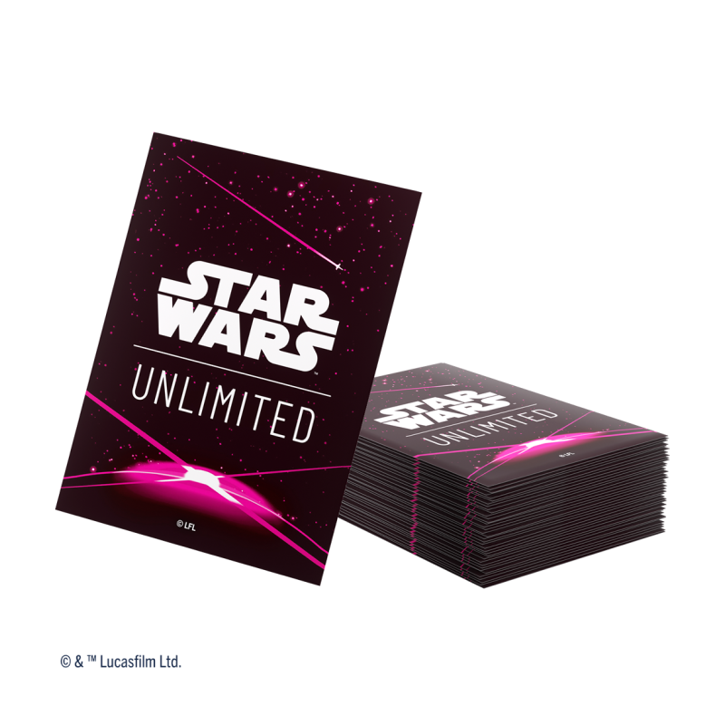 Gamegenic - Star Wars Unlimited - Art Sleeves Card Back Magenta