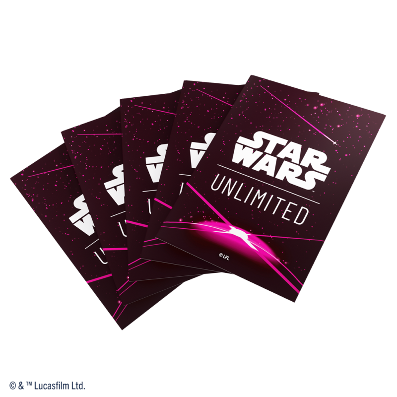 Gamegenic - Star Wars Unlimited - Art Sleeves Card Back Magenta