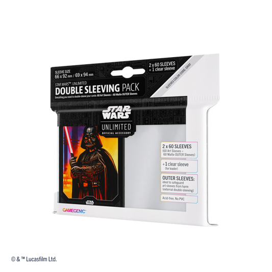 Gamegenic - Star Wars Unlimited - Art Sleeves Double Darth Vader