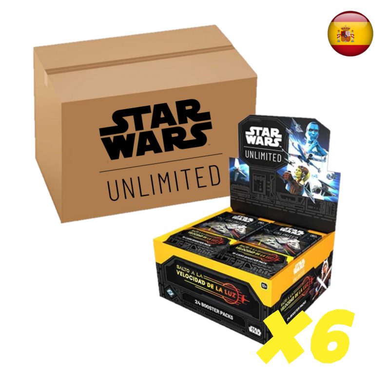 Star Wars Unlimited - Salto a la Velocidad de la Luz - Case completa (Español) (6 cajas de sobres)