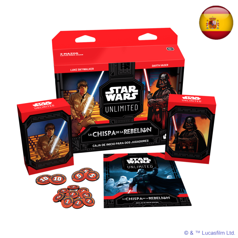 Star Wars Unlimited - La chispa de la rebelión - Caja inicio 2 jugadores (Español)