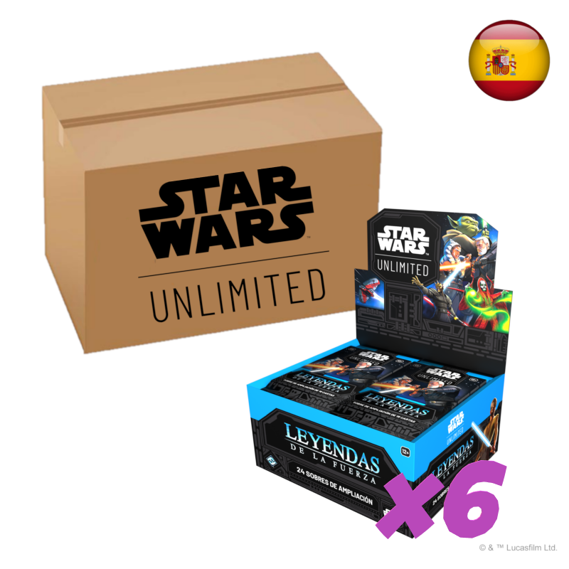 Star Wars Unlimited - Leyendas de la Fuerza - Case completa (Español) (6 cajas de sobres)