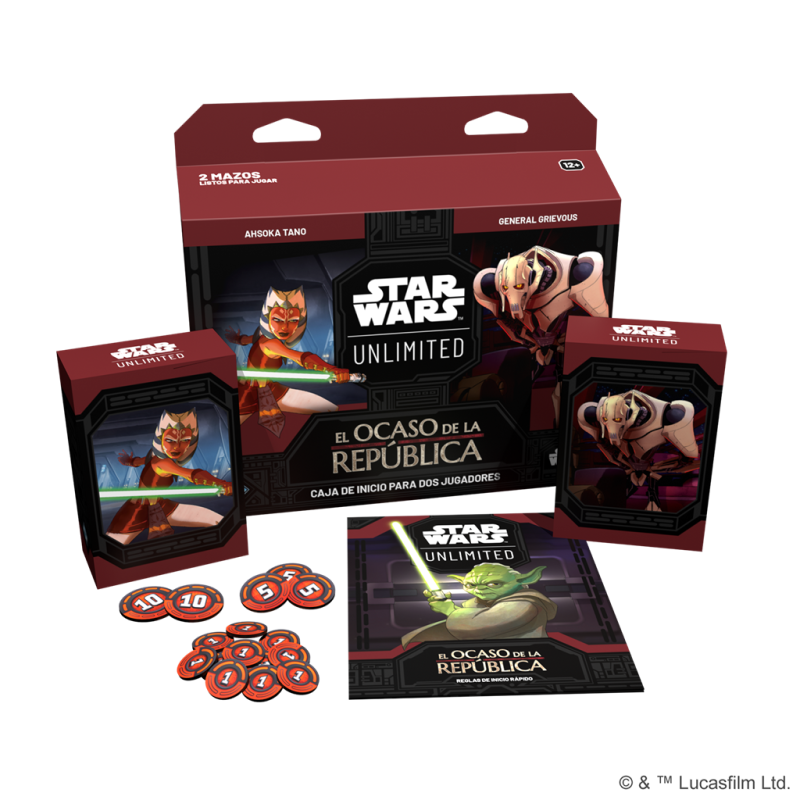 Star Wars Unlimited - El Ocaso de la República - Caja inicio 2 jugadores (Español)