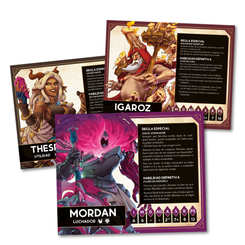 Pack Héroes - Thespia, Mordan & Igaroz