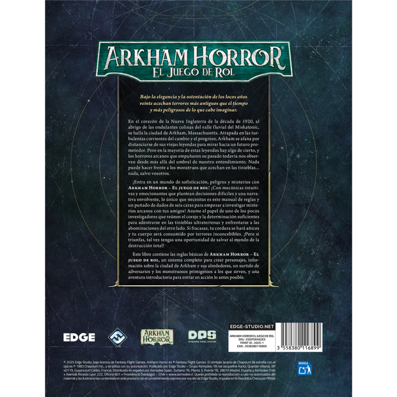 Arkham Horror: el juego de rol - Manual Básico