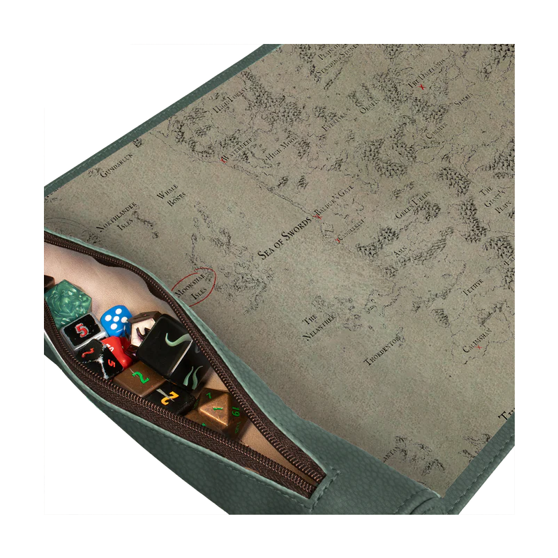 Artifacts Across Eternities: Drizzt & the Forgotten Realms Premium Dice Scroll Map for D&D