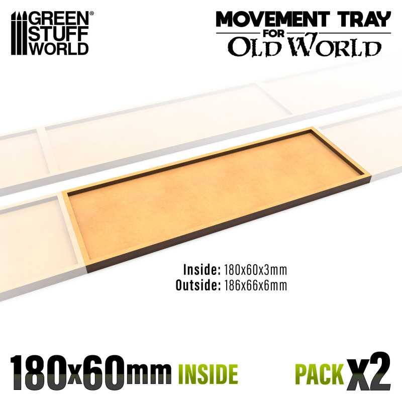 Bandejas de Movimiento DM - 180x60mm