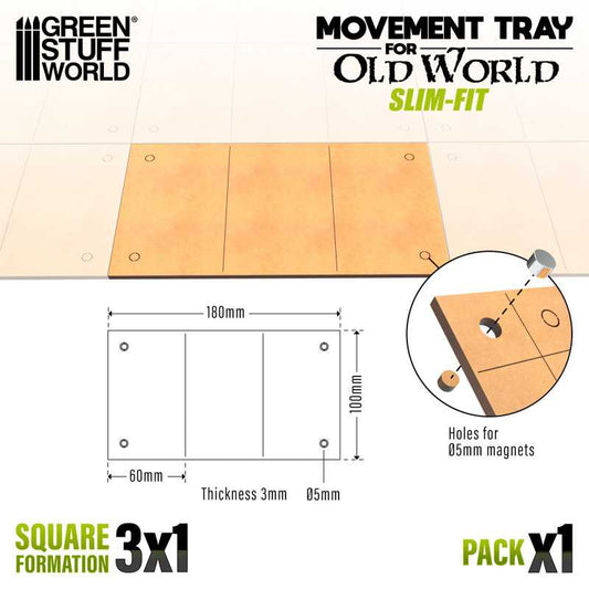 Bandejas de Movimiento DM - Slimfit 180x100mm