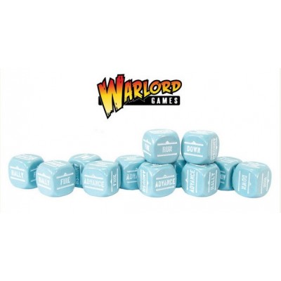 Bolt Action Orders Dice - Blue (12)