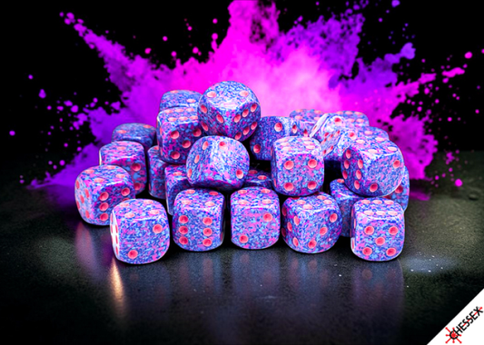 Chessex - 12mm d6 Dice Block (36 dados) - Speckled® Purple Passion