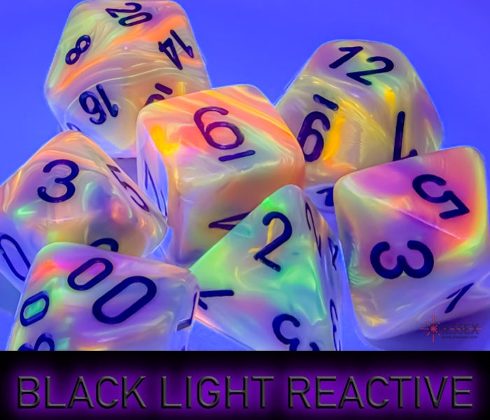 Chessex - Festive Mega-hedral Circus/black 7-Die set