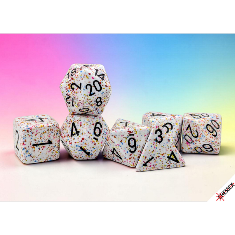 Chessex - Set de 7 dados - Speckled Birthday