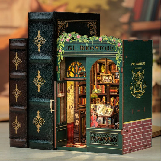 DIY Book Nook Kit - Book Journey - Owl Bookstore