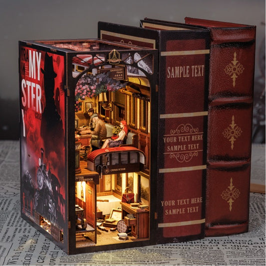 DIY Book Nook Kit - Book Journey - Train Mystery Case