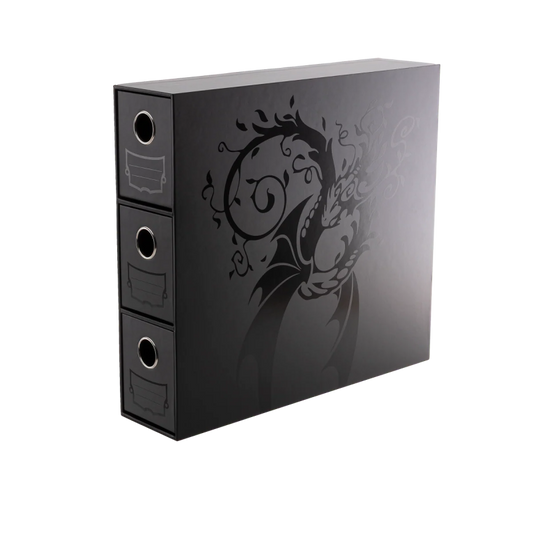 Dragon Shield - Fortress 3-Card Drawers Vertical - Black