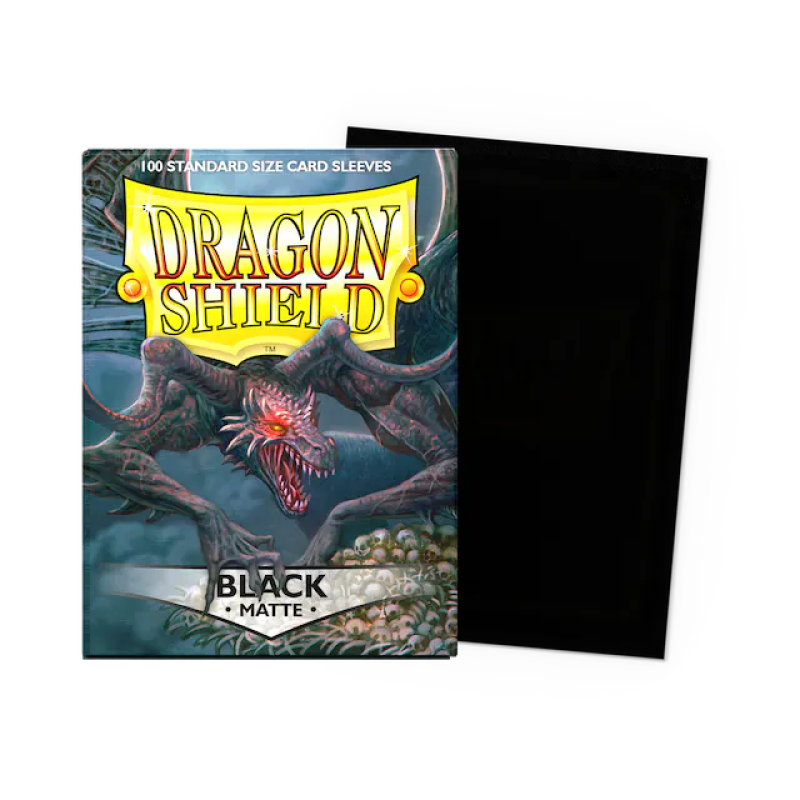 Dragon Shield - Standard Sleeves - Black Matte (100 Sleeves)