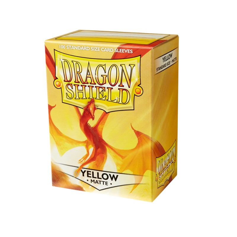 Dragon Shield - Standard Sleeves - Matte Yellow (100 Sleeves)