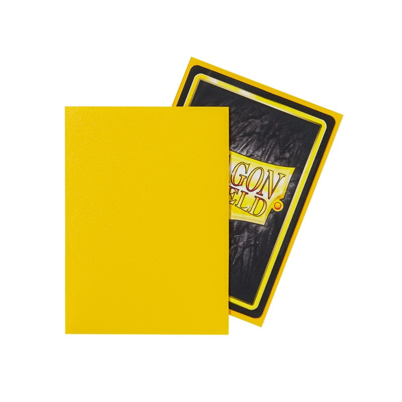 Dragon Shield - Standard Sleeves - Matte Yellow (100 Sleeves)