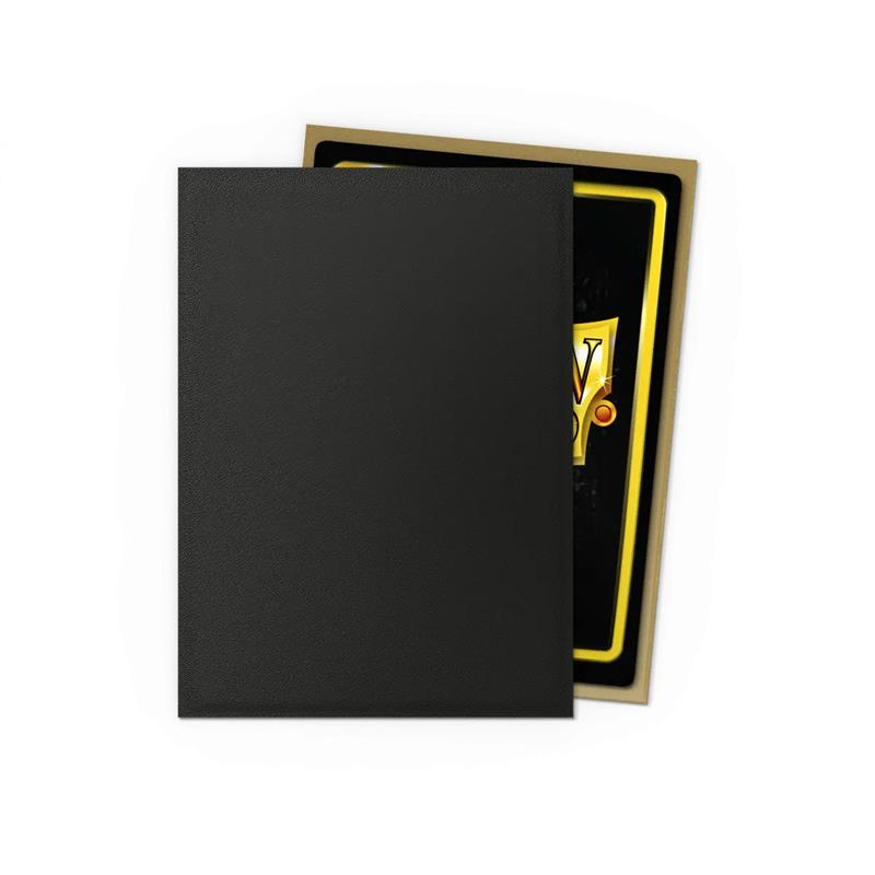 Dragon Shield - Standard Sleeves - Dual Matte Black & Gold (100 Sleeves)