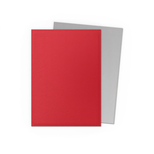 Dragon Shield - Standard Sleeves - Dual Matte Crimson & Silver (100 Sleeves)