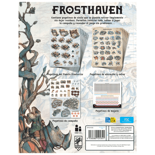 Frosthaven - Pegatinas reutilizables