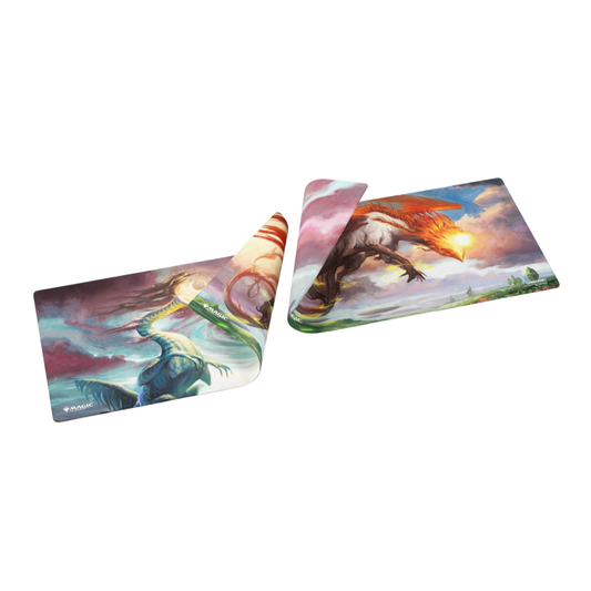 Gamegenic - Magic: The Gathering Lorwyn Eclipsed - Double-sided Playmat - Eirdu, Carrier of Dawn / Isilu, Carrier of Twilight