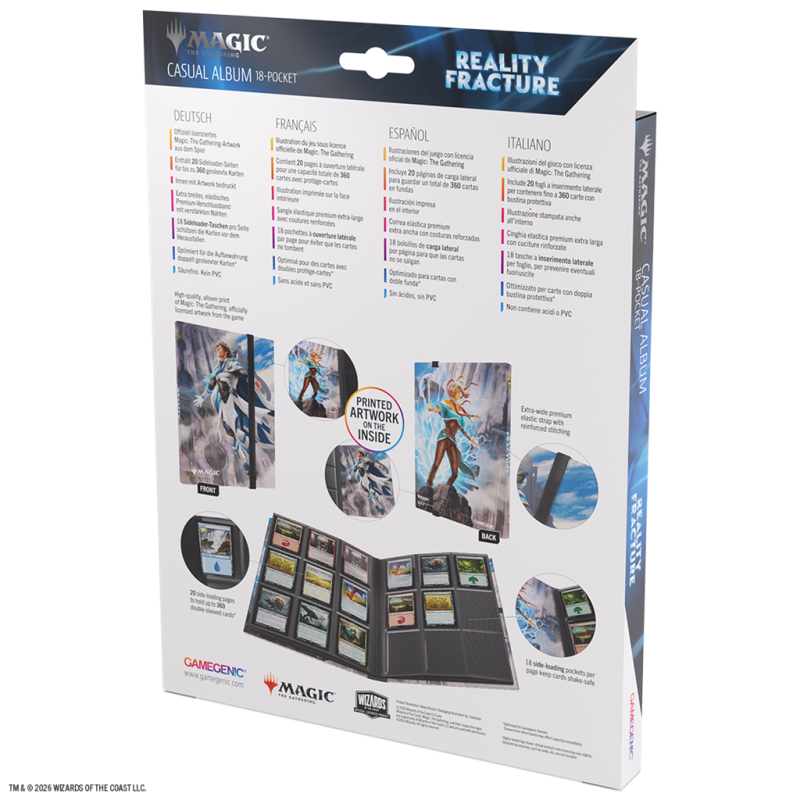 Gamegenic - Magic: The Gathering Reality Fracture - Casual Album 18-Pocket - Jace