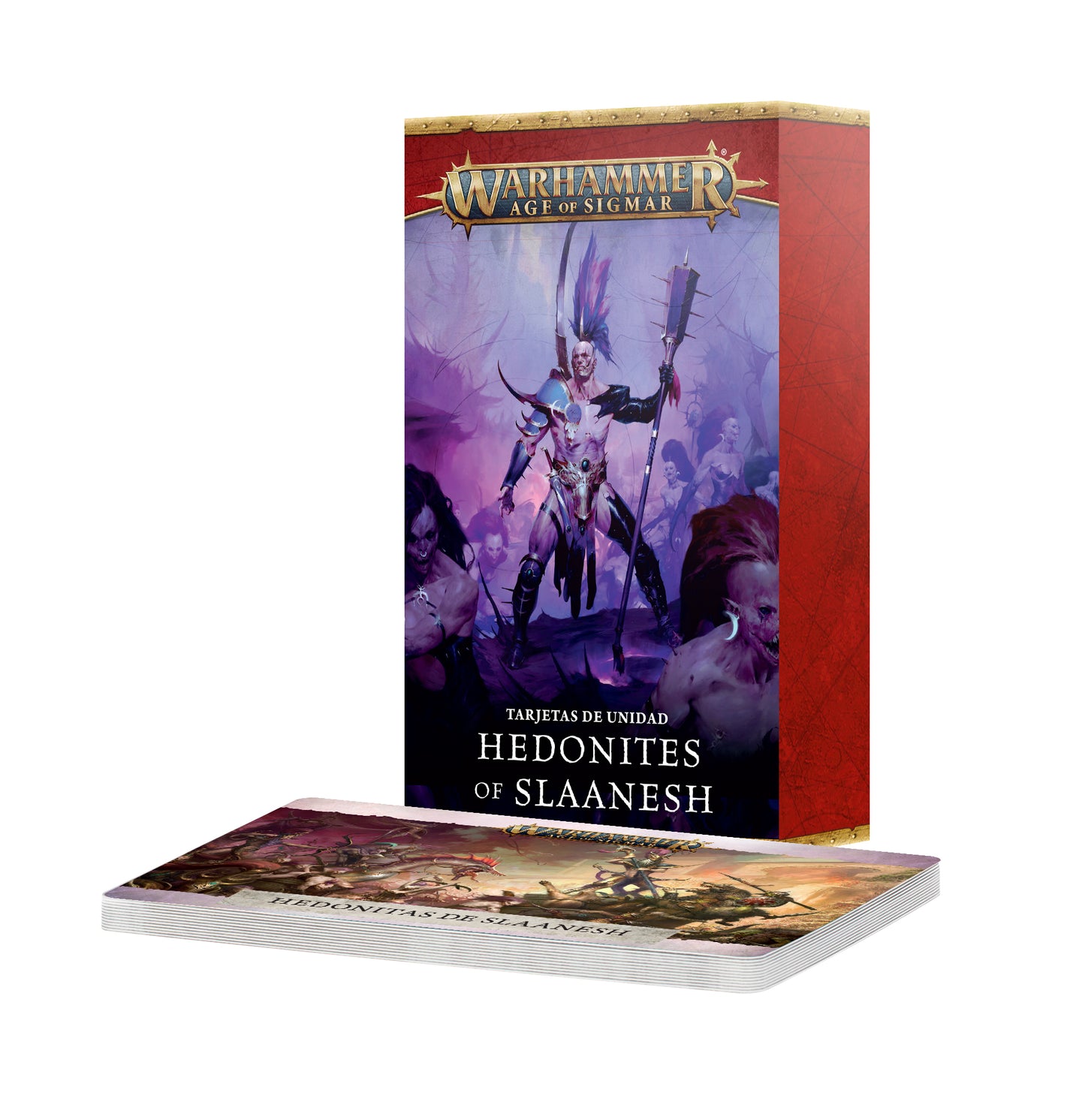 Hedonites Of Slaanesh: Tarjetas De Unidad (Español)