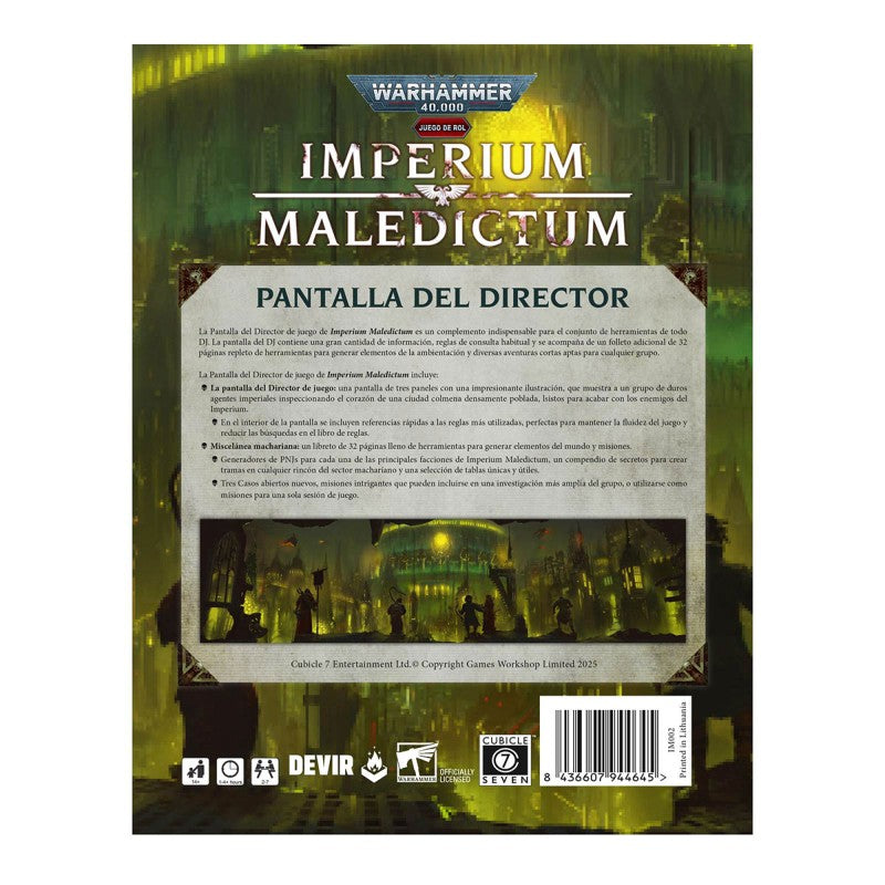 Warhammer 40,000 Imperium Maledictum - Pantalla del Director + Miscelánea Machariana