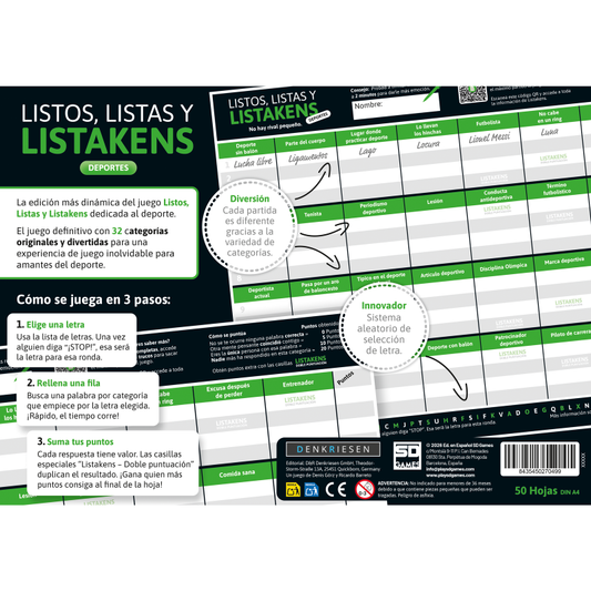Listos, Listas y Listakens - Deportes