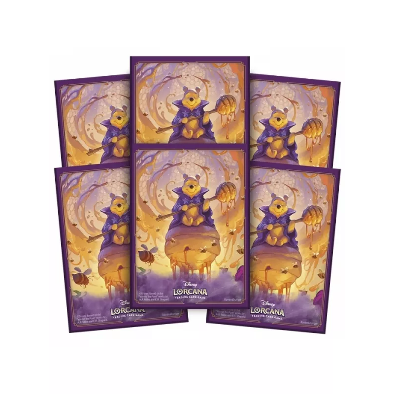 Disney Lorcana - Azurite Sea - Fundas Winnie the Pooh Hunny Wizard