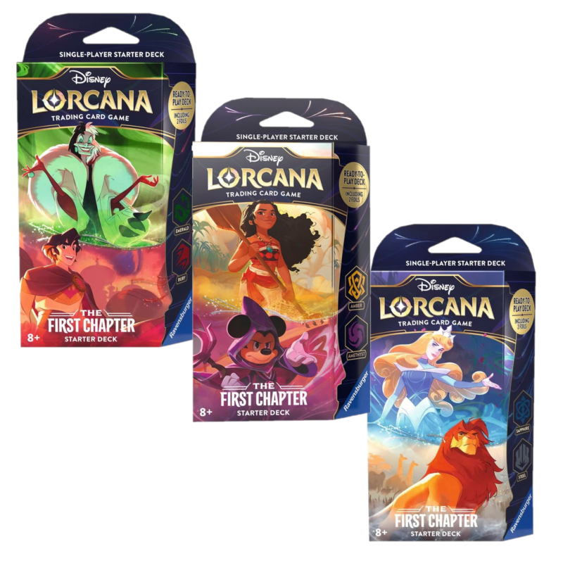 Disney Lorcana - The First Chapter - Mazos de Inicio (Inglés)