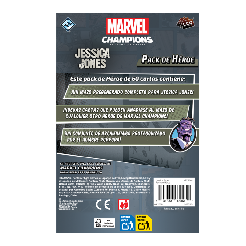 Marvel Champions: Jessica Jones - Pack de Héroe